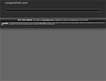 Tablet Screenshot of couponfest.com